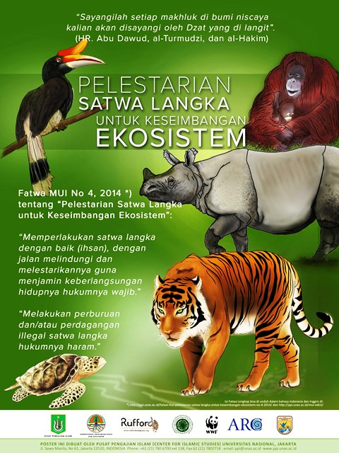 Poster: Fatwa Pelestarian Satwa Langka untuk Keseimbangan ...