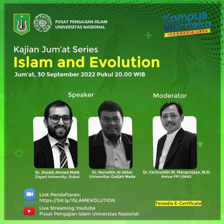 Kajian Jum’at Series “ISLAM AND EVOLUTION”
