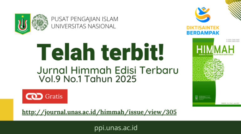 PPI UNAS Menerbitkan Edisi Terbaru Himmah: Jurnal Kajian Islam Kontemporer